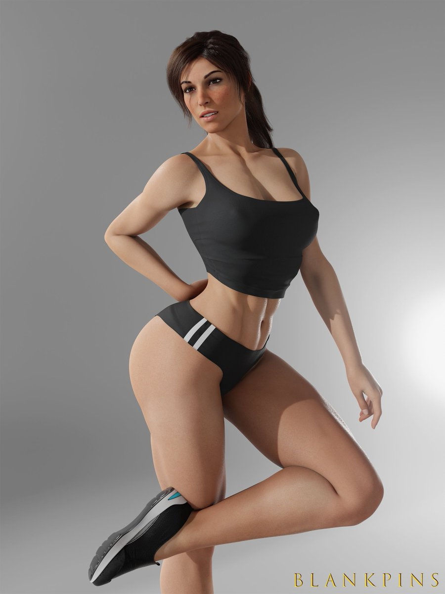 Checking out sporty Ms Croft Model by MustardSFM LaraCroft TombRaider  Sporty Model 2