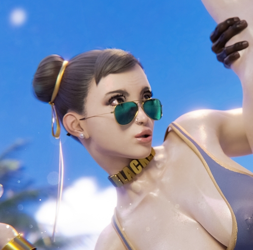 New Chun Li Render Just Dropped on Patreon and Substar for Early Access with Various Alts Chun Li Render Patreon Bush Censored
