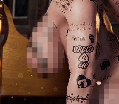 Exclusive Monthly P*treon Wallpaper Triss Futa Tattoos Censored Patreon 3