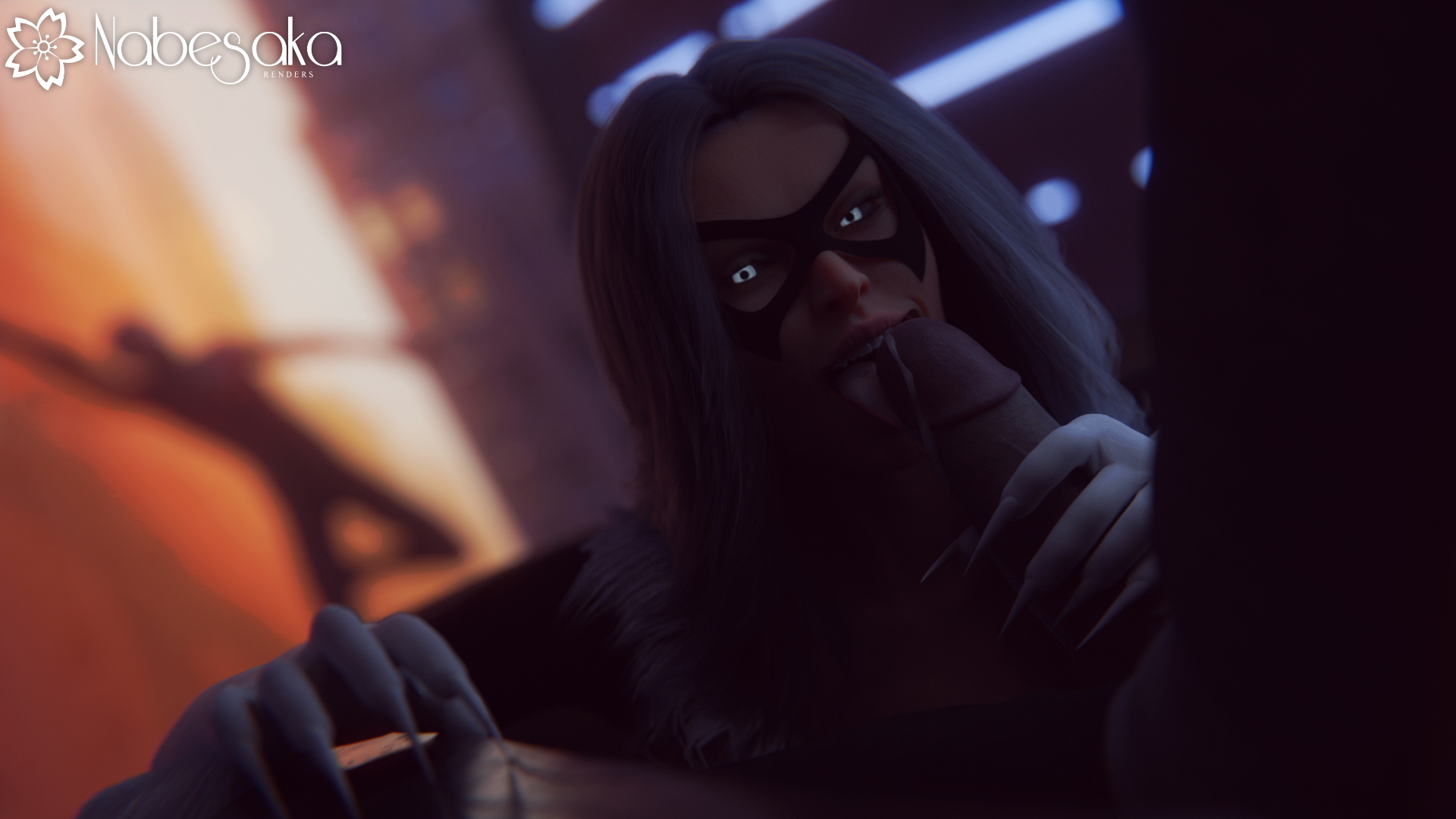 Black Cat in the Cinema Black Cat Blowjob