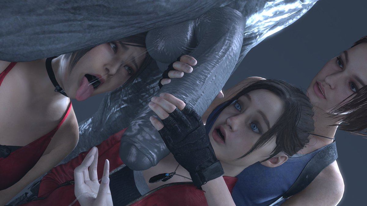 The RE girls inspect the Tyrant Tyrant Scene Sfm