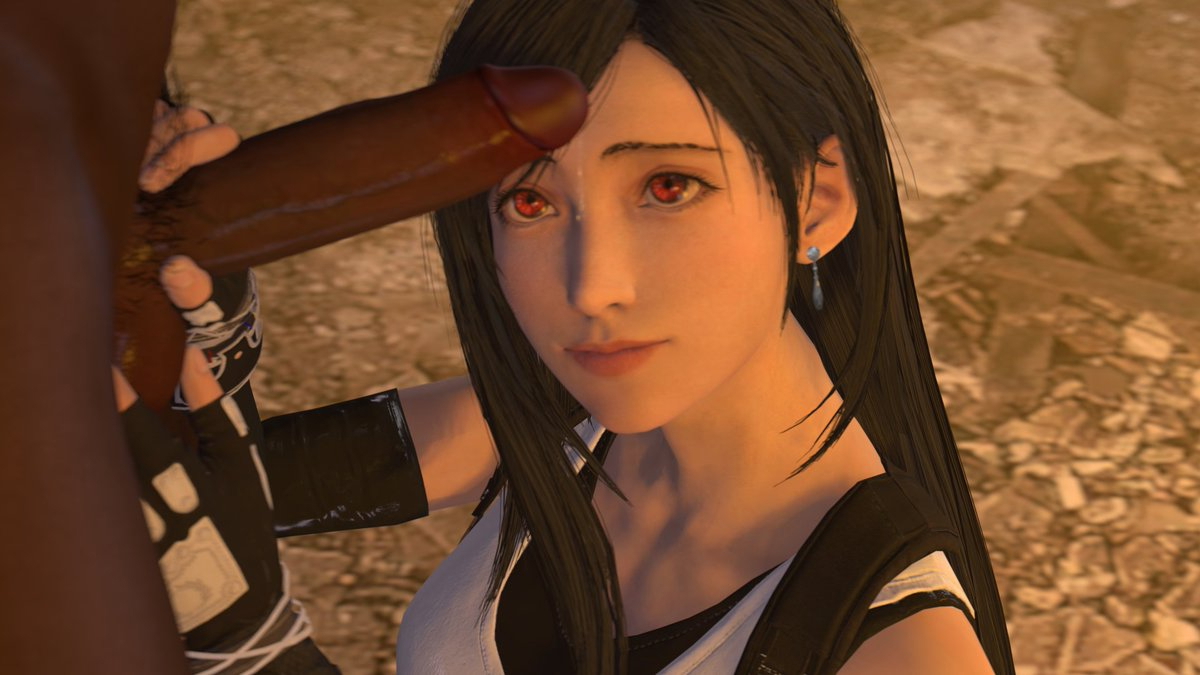  Tifa White Model Black Character Game 2