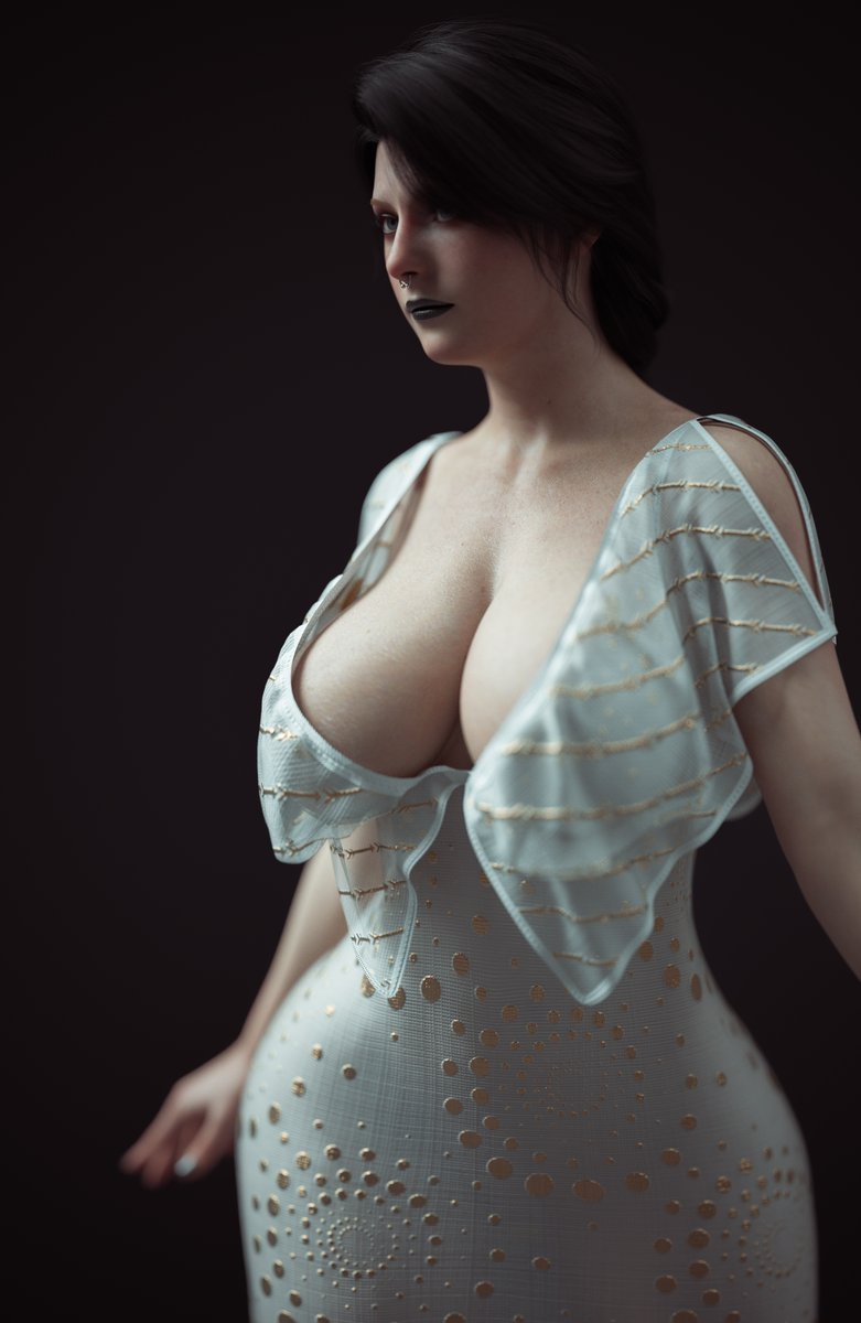 Comparing Lighting Options  Female Girl Naked Sexy Hot Big Tits Big Breast Render Perfect Body