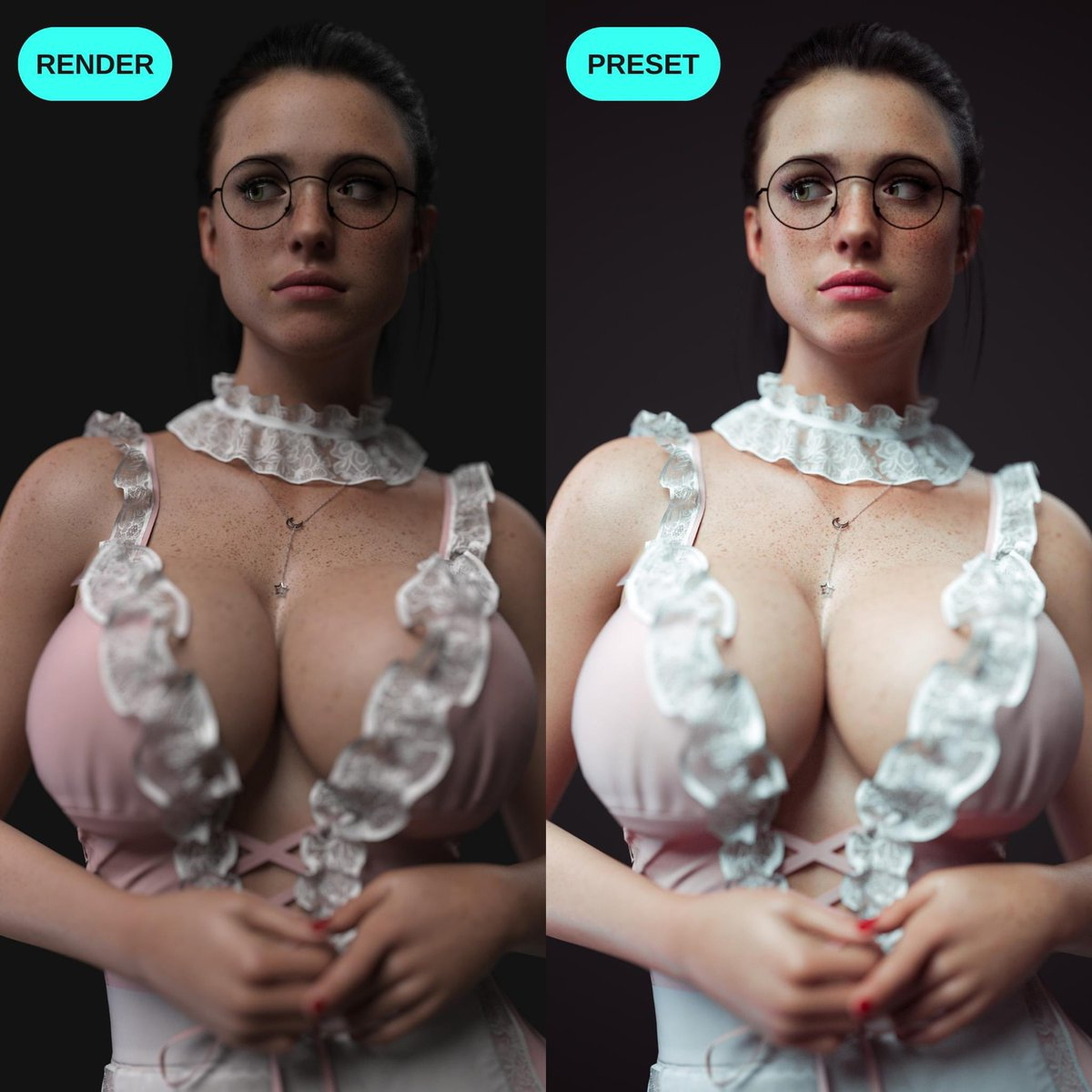 Daz3d Tutorial for Beginners  Female Girl Naked Sexy Hot Big Tits Big Breast Render Perfect Body