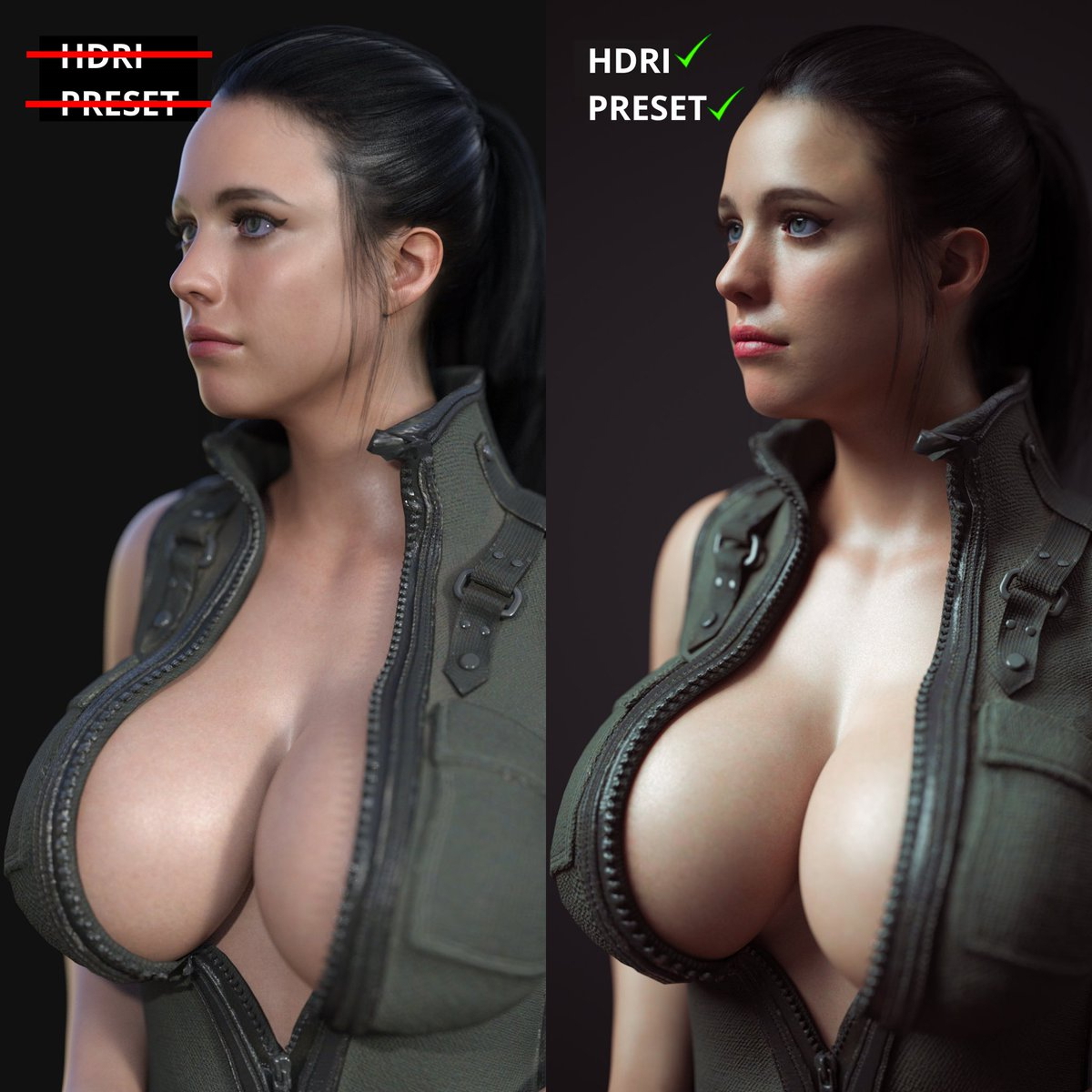 Daz3d Tutorial Simple Tips for Beginners  Female Girl Naked Sexy Hot Big Tits Big Breast Render Perfect Body
