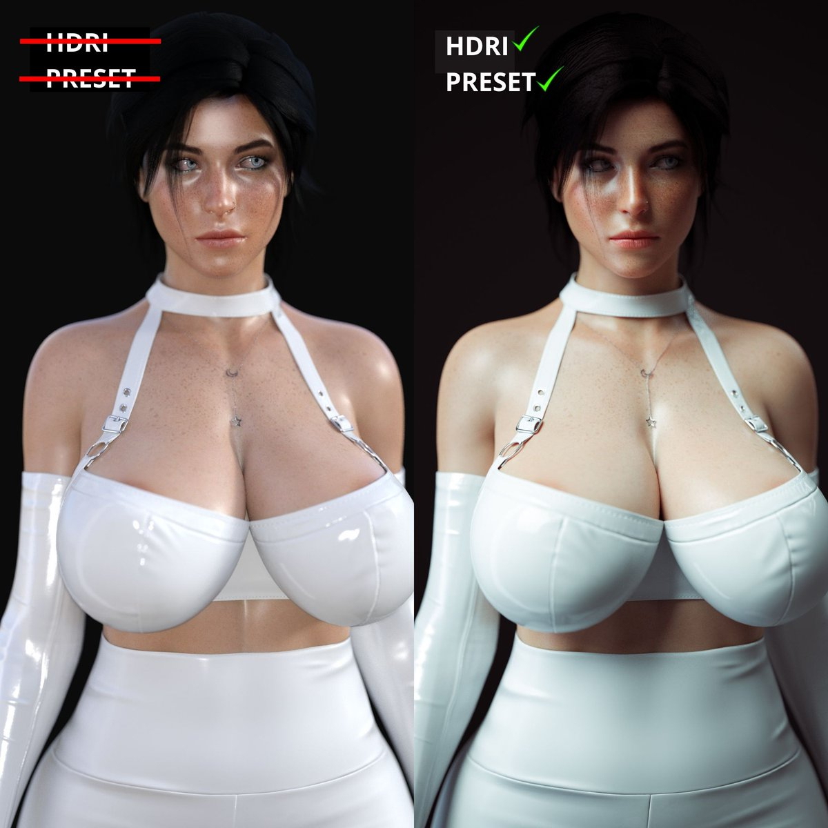 Daz3d Tutorial Simple Tips for Better Skin Look for Beginners  Female Girl Naked Sexy Hot Big Tits Big Breast Render Perfect Body