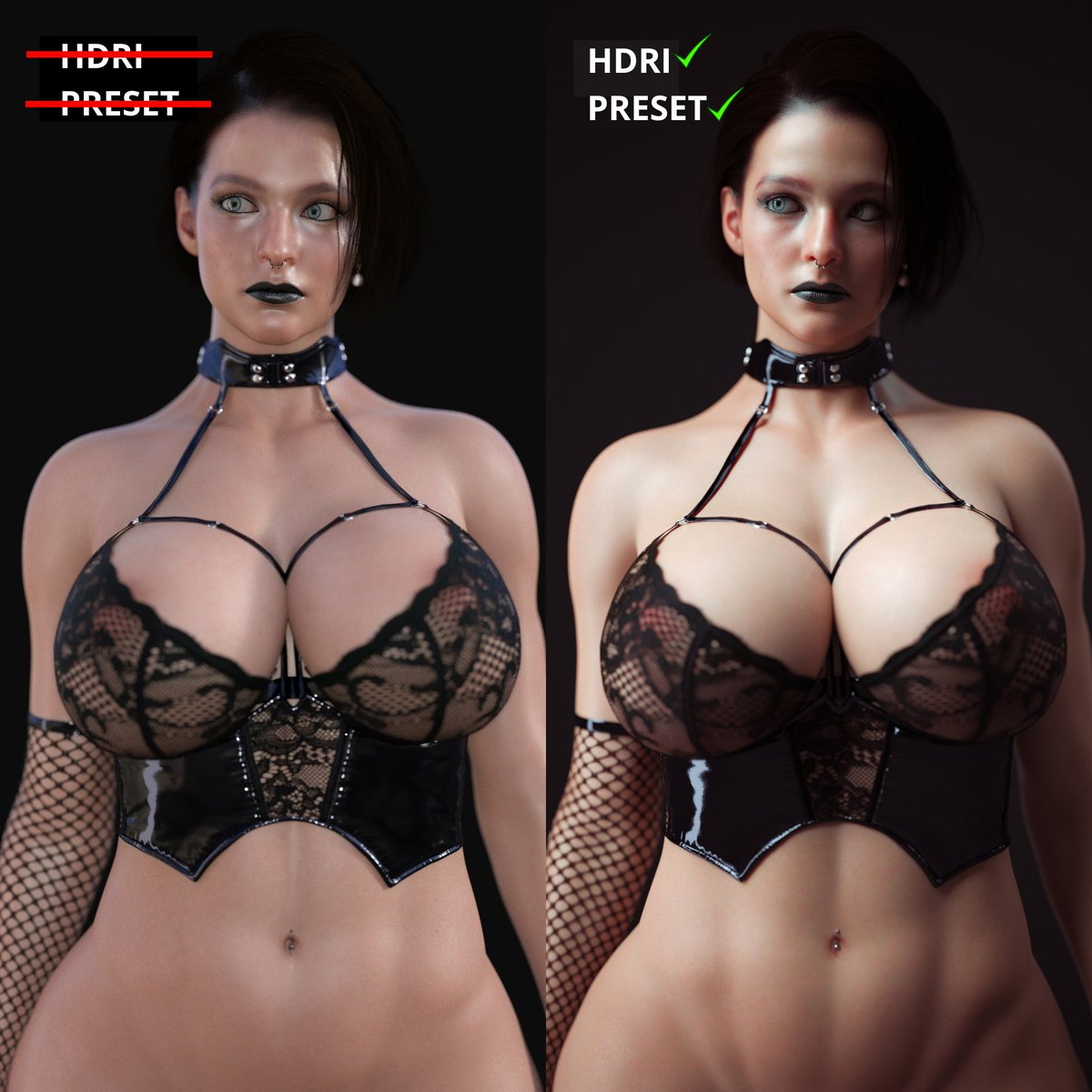Daz3d tutorial simple tips for better skin look  Female Girl Naked Sexy Hot Big Tits Big Breast Render Perfect Body