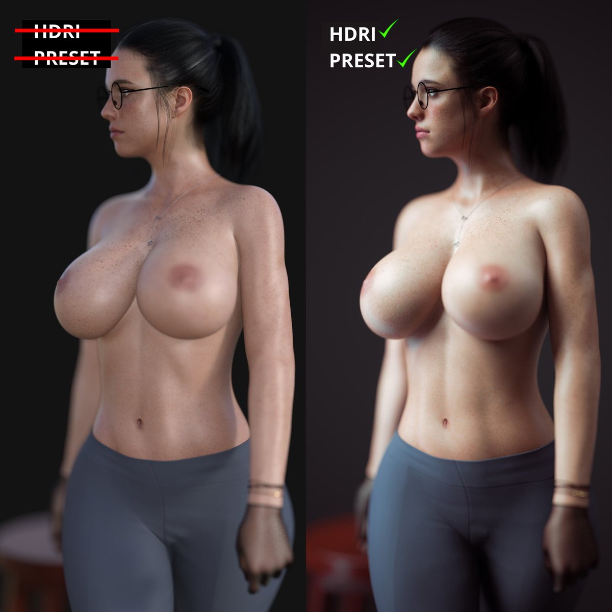 DazStudio How to Best Quality Tutorial Beginners  Female Girl Naked Sexy Hot Big Tits Big Breast Render Perfect Body
