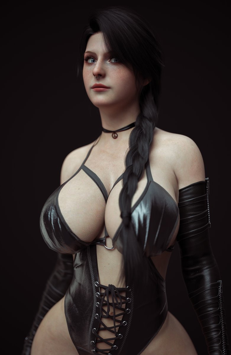 Which One  Female Girl Naked Sexy Hot Big Tits Big Breast Render Perfect Body