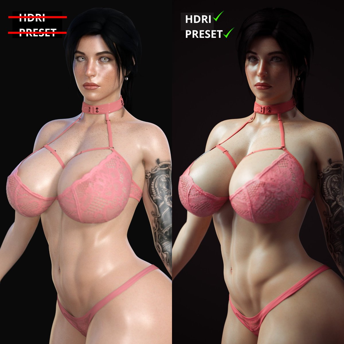 Daz Studio tutorial best quality for beginners ✌️🥰  Female Girl Naked Sexy Hot Big Tits Big Breast Render Perfect Body