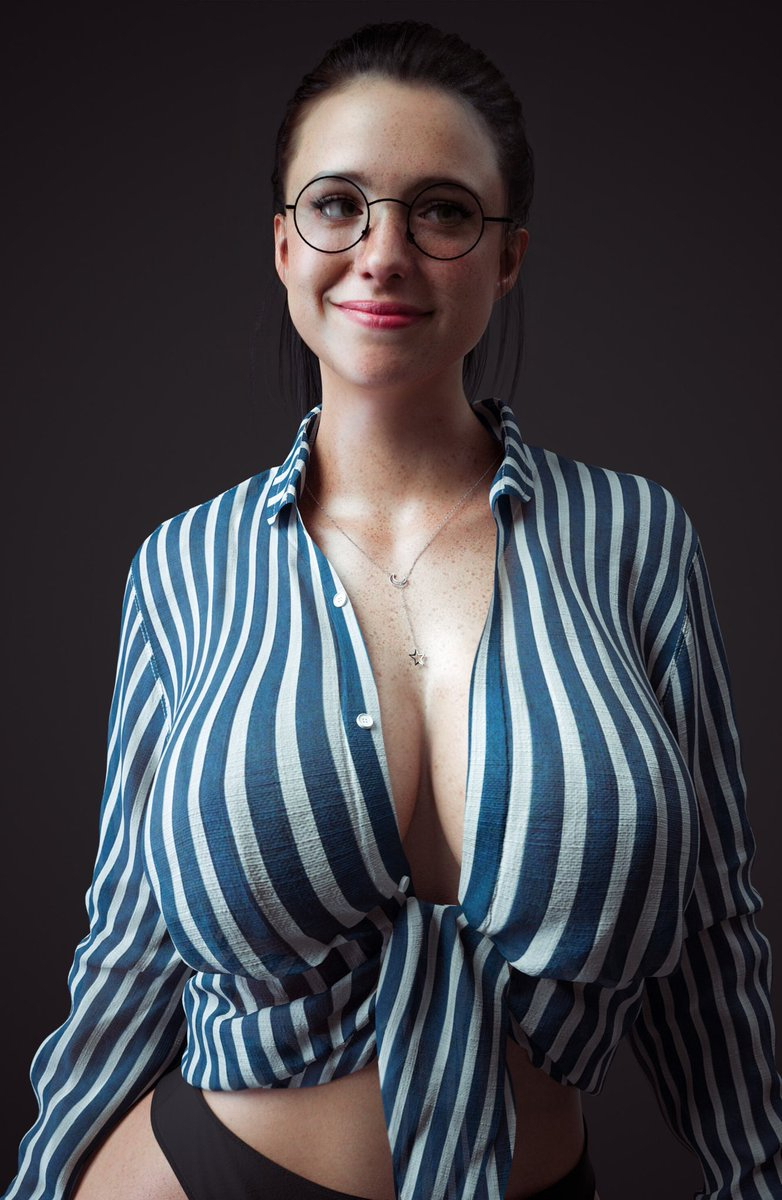 Whale Watching Smiles  Female Girl Naked Sexy Hot Big Tits Big Breast Render Perfect Body