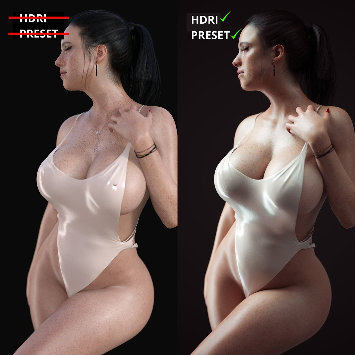 Daz Studio Tutorial Best Quality for Beginners  Female Girl Naked Sexy Hot Big Tits Big Breast Render Perfect Body