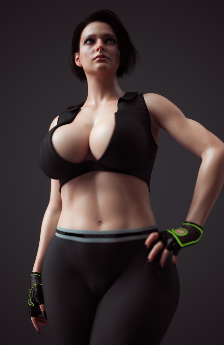 Who wants to fight  Female Girl Naked Sexy Hot Big Tits Big Breast Render Perfect Body