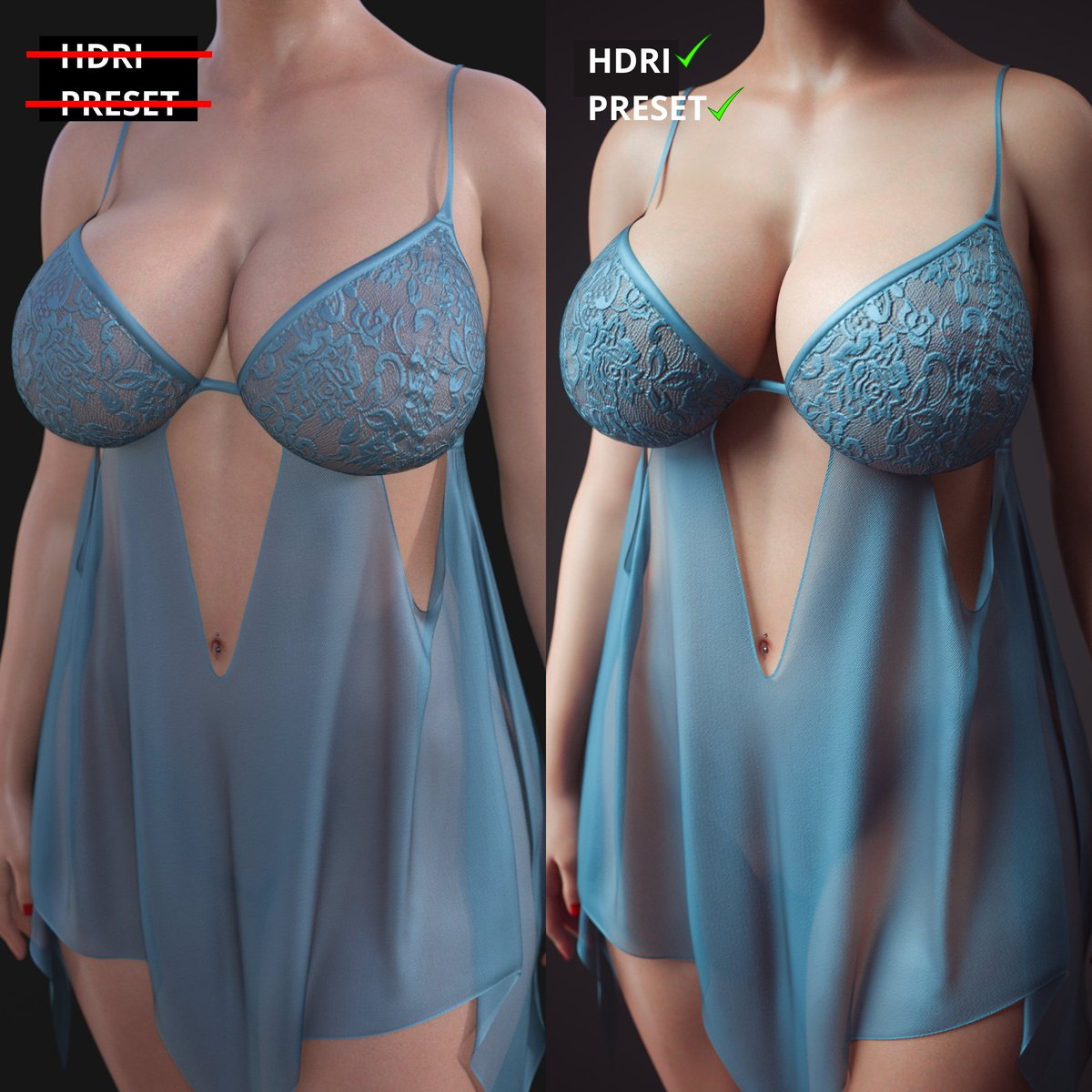 Daz Studio How to Achieve Best Quality Tutorial  Female Girl Naked Sexy Hot Big Tits Big Breast Render Perfect Body