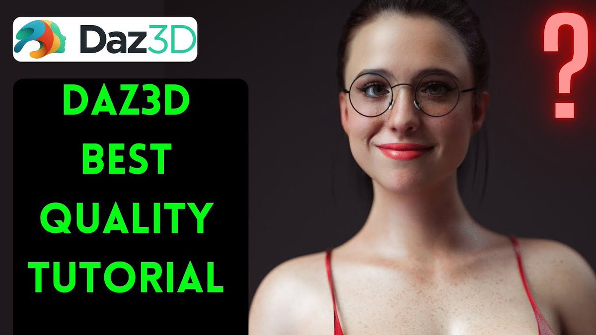  Daz Studio How to Best Daz Quality Tutorial 2   Female Girl Naked Sexy Hot Big Tits Big Breast Render Perfect Body