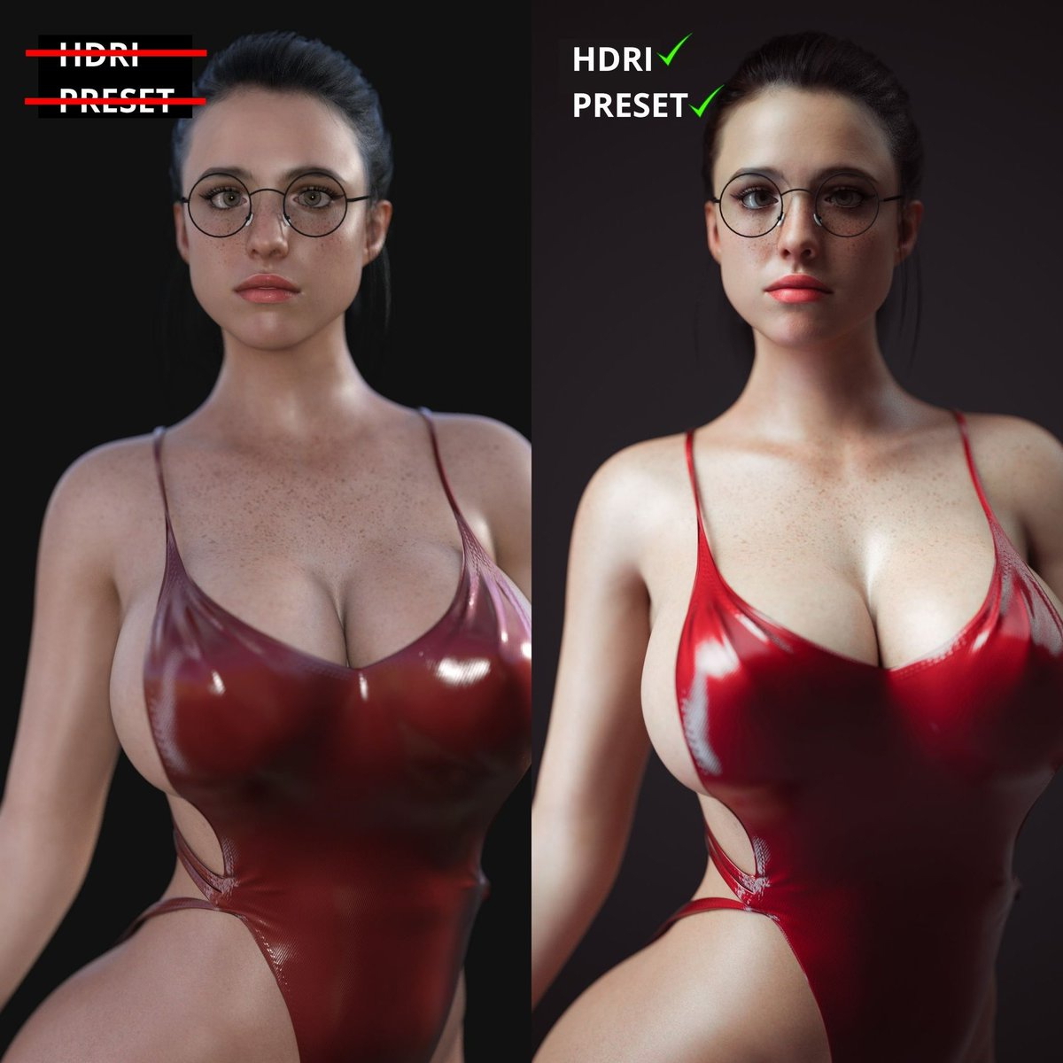 Daz Studio How to Best Quality Tutorial  Female Girl Naked Sexy Hot Big Tits Big Breast Render Perfect Body