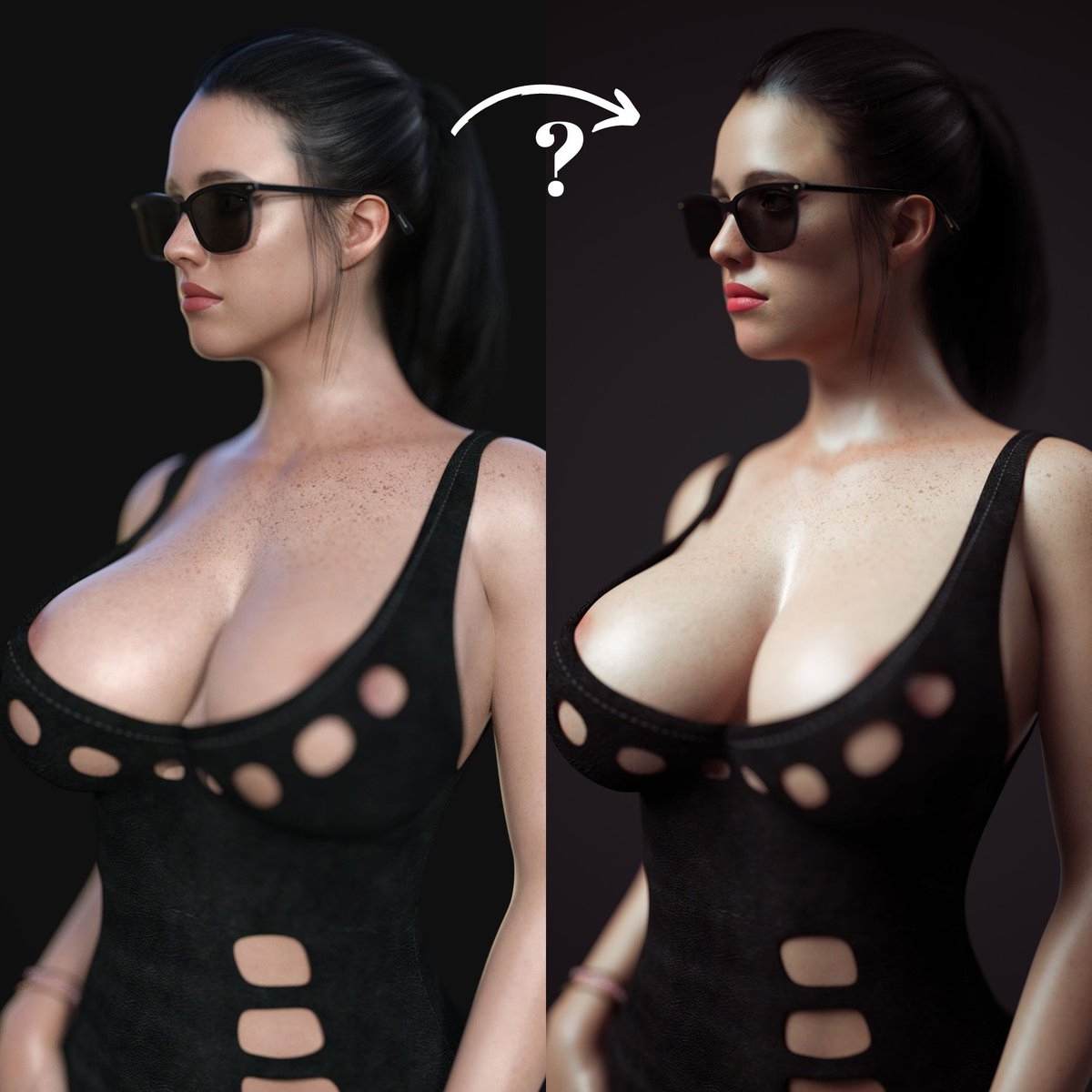 Daz Studio My keys for best Daz3d results  Female Girl Naked Sexy Hot Big Tits Big Breast Render Perfect Body
