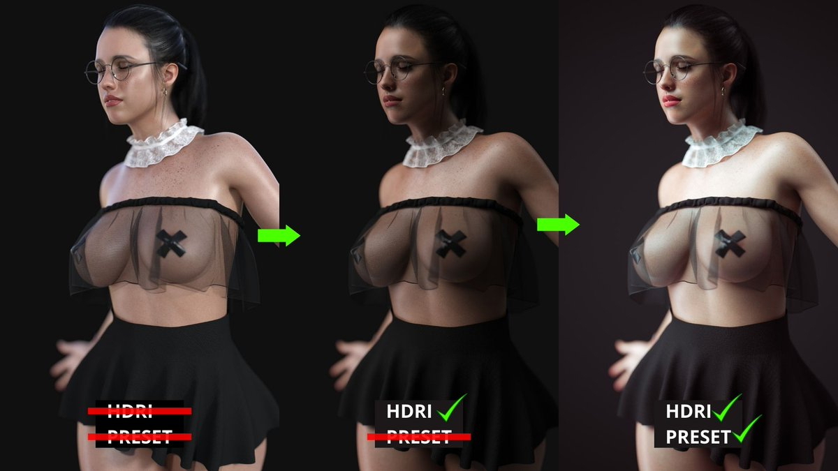 Daz Studio How to best daz3d quality  Female Girl Naked Sexy Hot Big Tits Big Breast Render Perfect Body