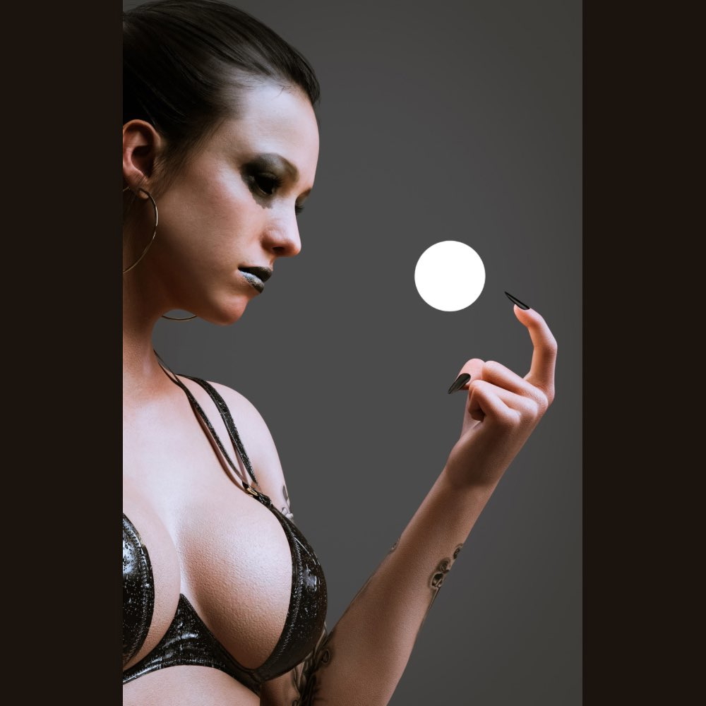 Give it a name  Female Girl Naked Sexy Hot Big Tits Big Breast Render Perfect Body