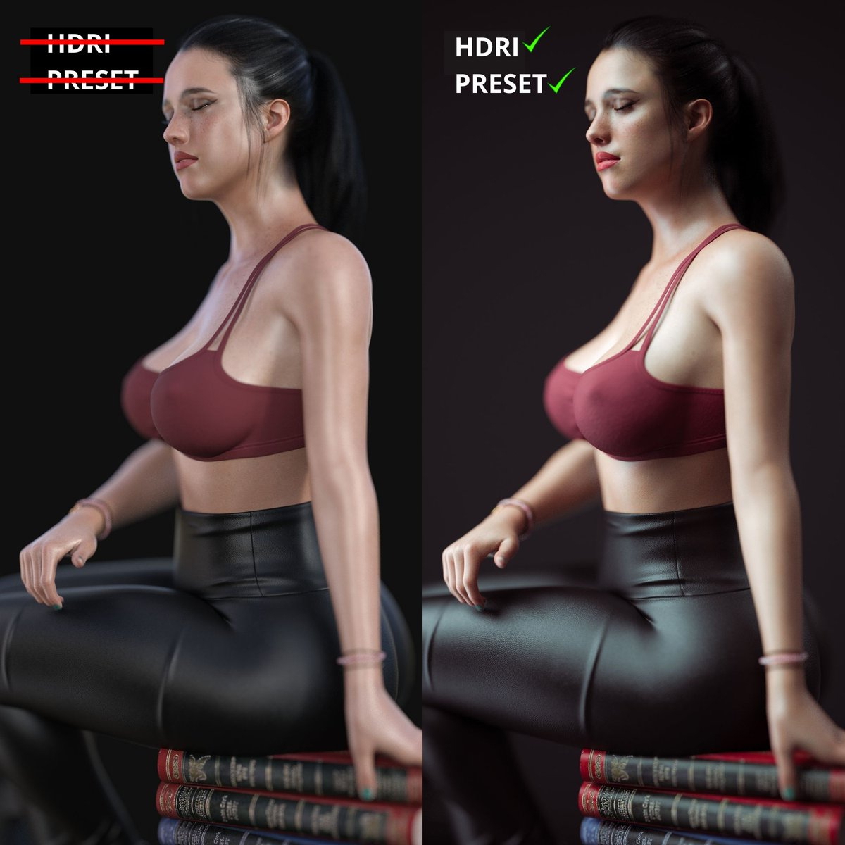 Daz Studio Quality Tips  Female Girl Naked Sexy Hot Big Tits Big Breast Render Perfect Body