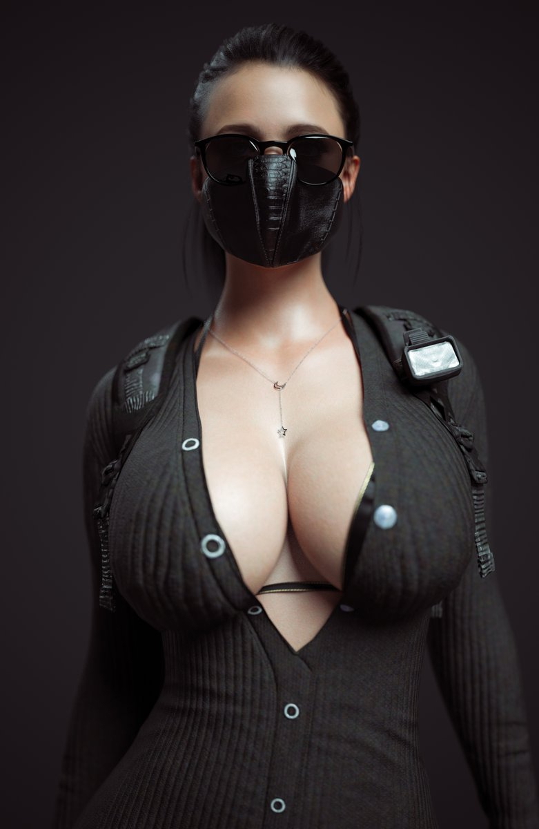 Patreon links for support  Female Girl Naked Sexy Hot Big Tits Big Breast Render Perfect Body