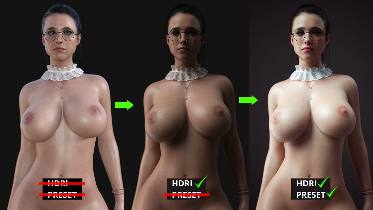Daz Studio Tips for High Quality Renders  Female Girl Naked Sexy Hot Big Tits Big Breast Render Perfect Body