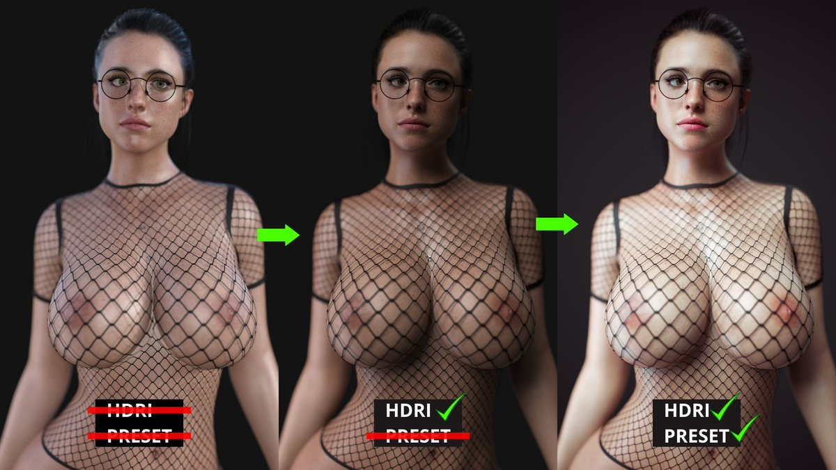 Daz Studio Quality Tutorial & Products  Female Girl Naked Sexy Hot Big Tits Big Breast Render Perfect Body