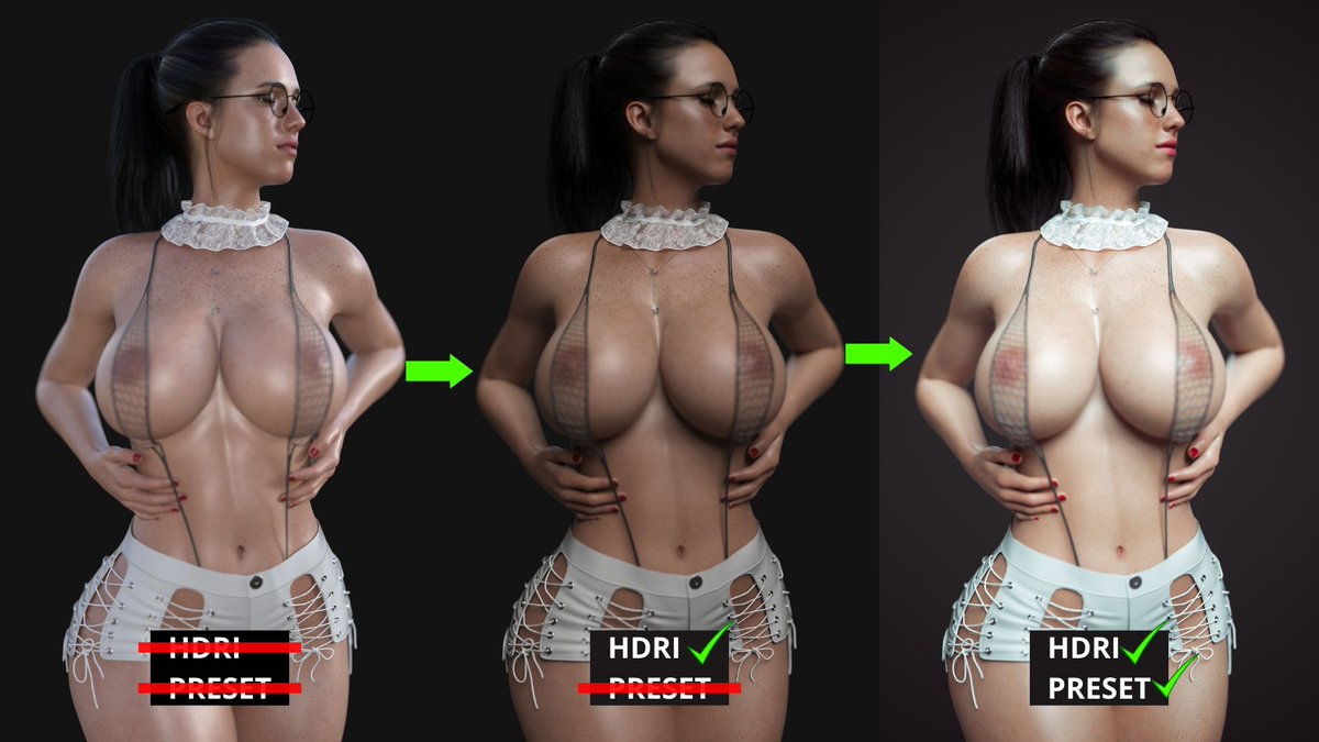 Improve Daz3d Quality Tutorial  Female Girl Naked Sexy Hot Big Tits Big Breast Render Perfect Body
