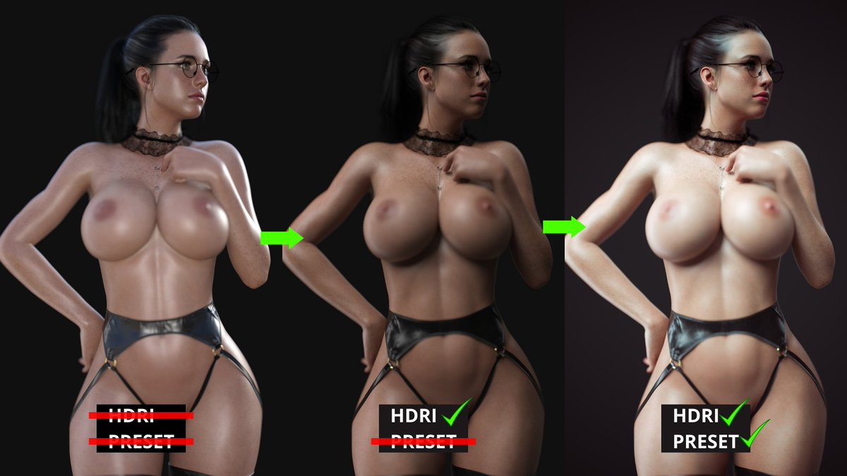 Best Quality Daz3d Tutorial for Studio  Female Girl Naked Sexy Hot Big Tits Big Breast Render Perfect Body