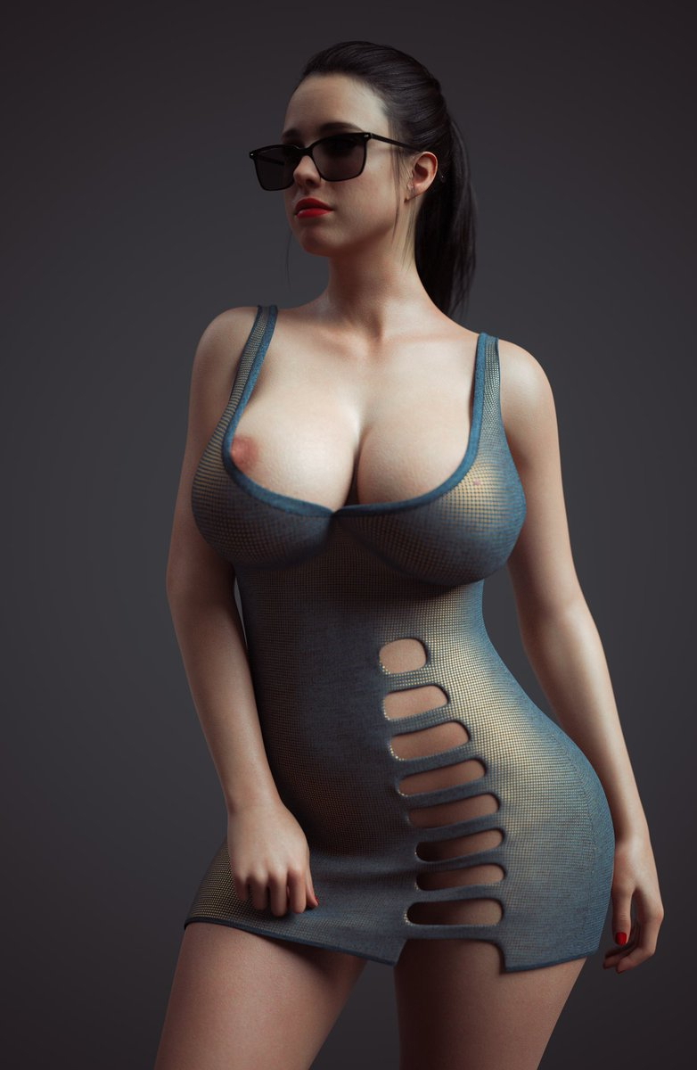 Premium Gallery  Female Girl Naked Sexy Hot Big Tits Big Breast Render Perfect Body
