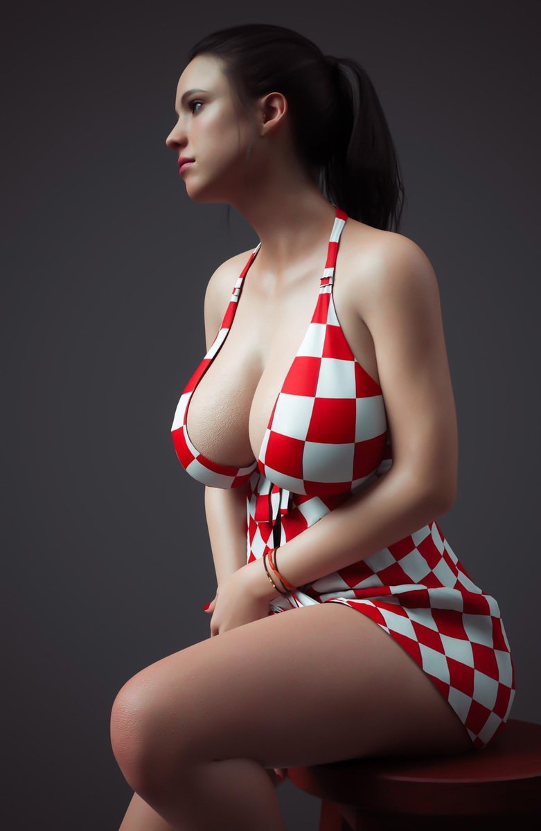 Full Gallery 🔞  Female Girl Naked Sexy Hot Big Tits Big Breast Render Perfect Body