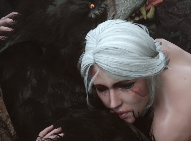 Ciri and her plushie Ciri (The Witcher) 