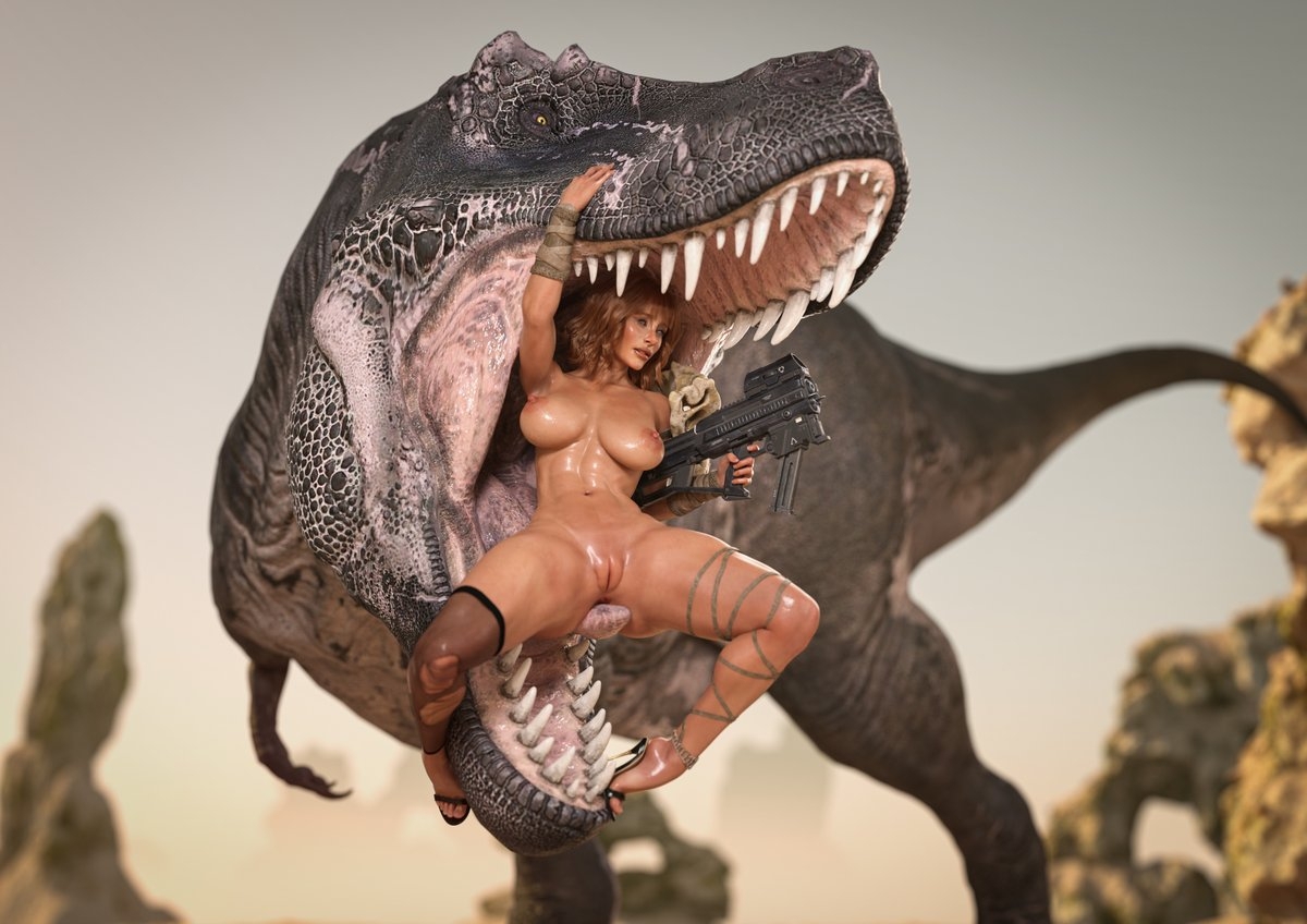 Rex is getting frisky  Sexy Horny Dinosaur Naughty Hot Mom