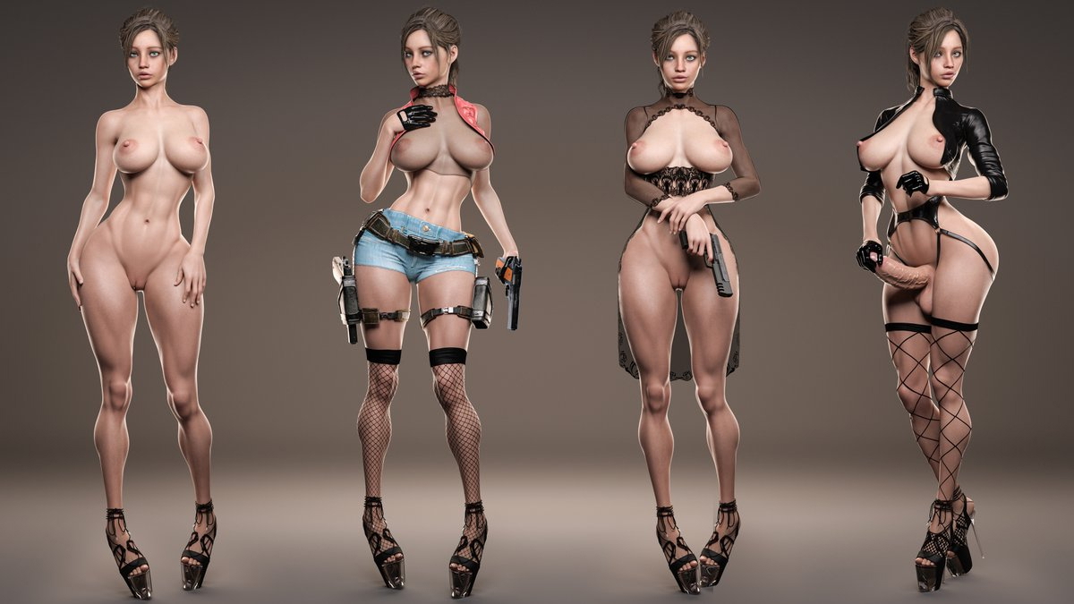 Claire Wallpaper Enjoy Residentevil Pinup Nsfw Futa
