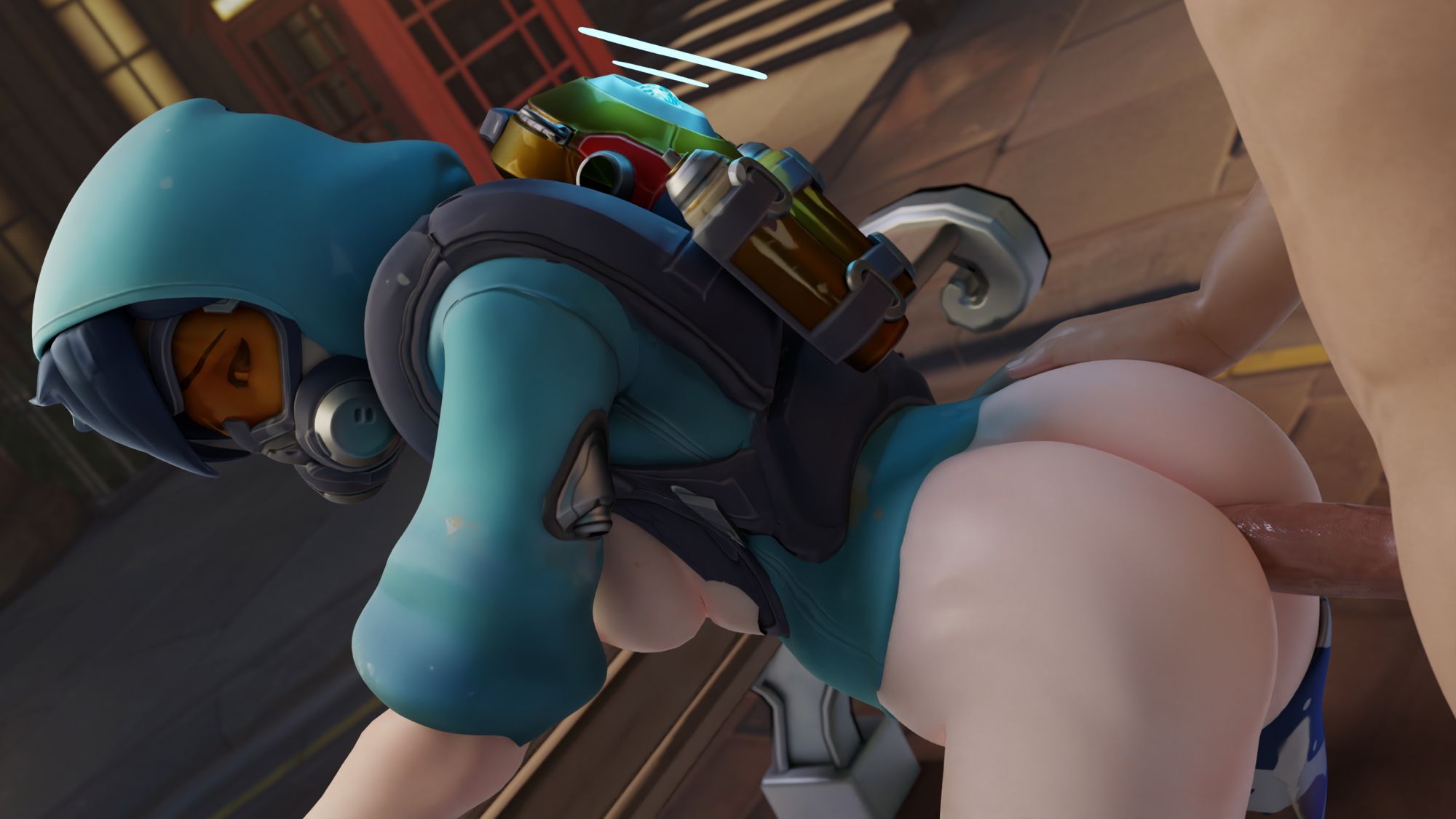 Tracer taken from behind Tracer Overwatch 3d Porn Fuck From Behind Sex Half Naked Boobies Bouncing Boobs 3