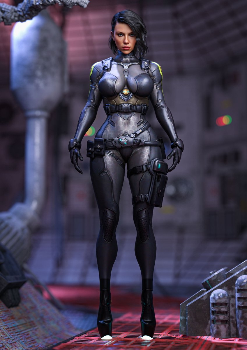 Playing around with a Ghost In The Shell concept  Cyberpunk Robot Cyborg Anime Female Manga
