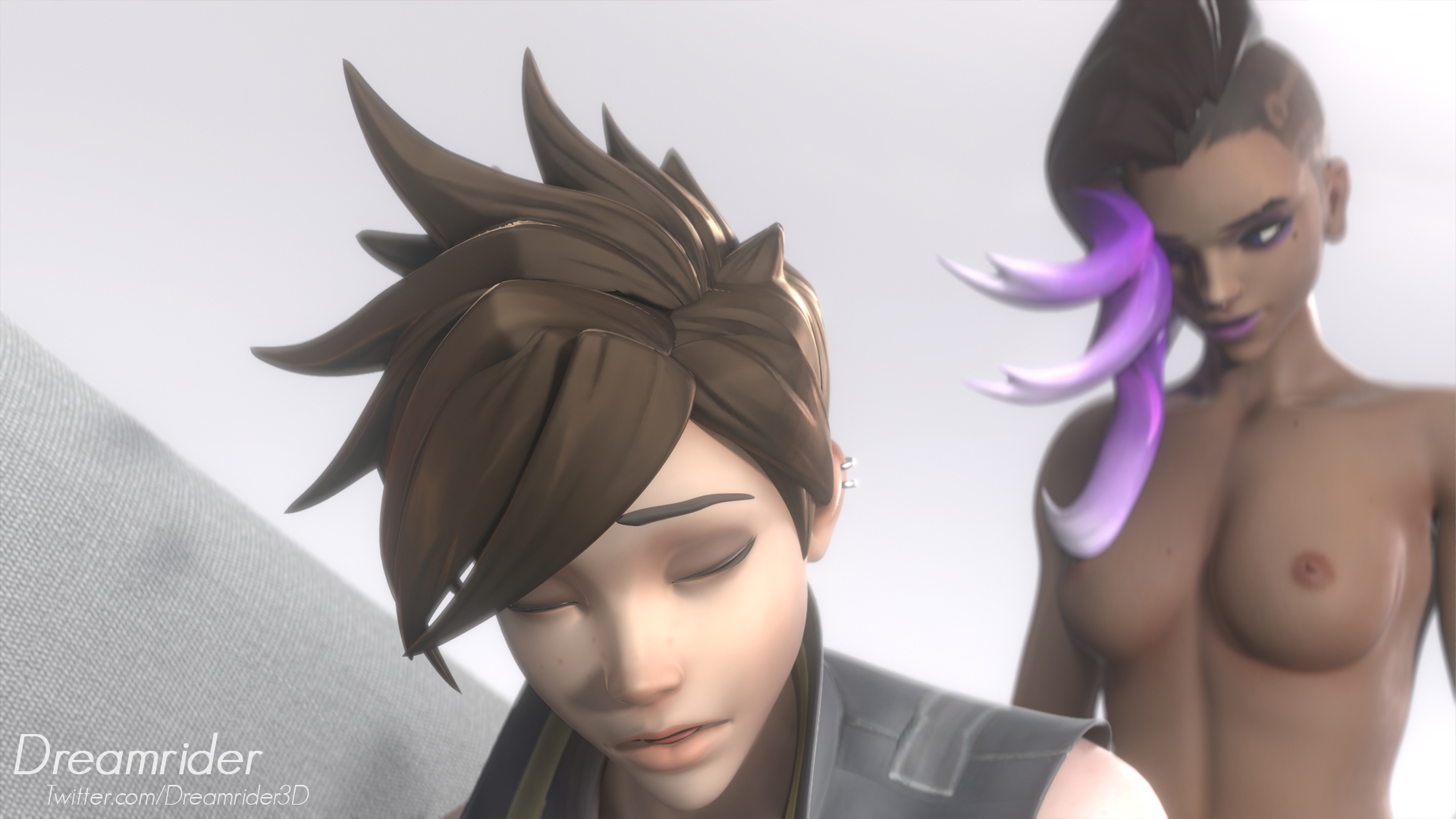 Sombra and Tracer having some alone time Sombra Tracer Overwatch 3d Porn Futa Futanari Fuck From Behind Pronebone Ass Grab Pussy Penetration Big Balls Natural Boobs 2