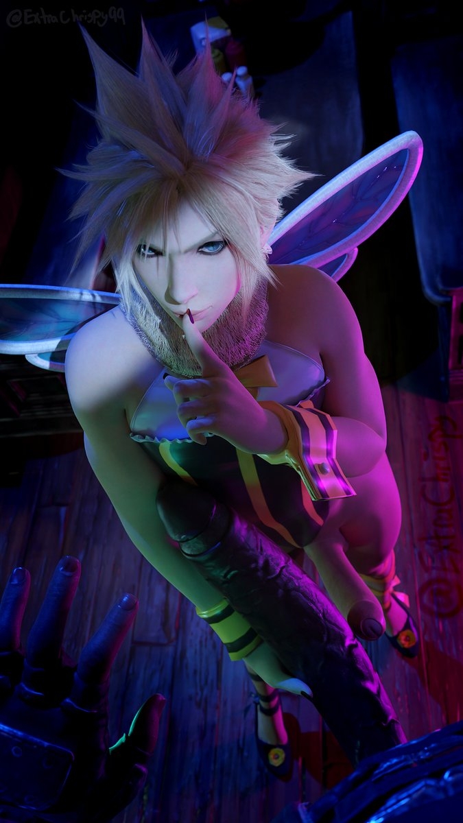 Wait what are you doing C Cloud Ffviiremake Ff7 Gay Yaoi Femboy