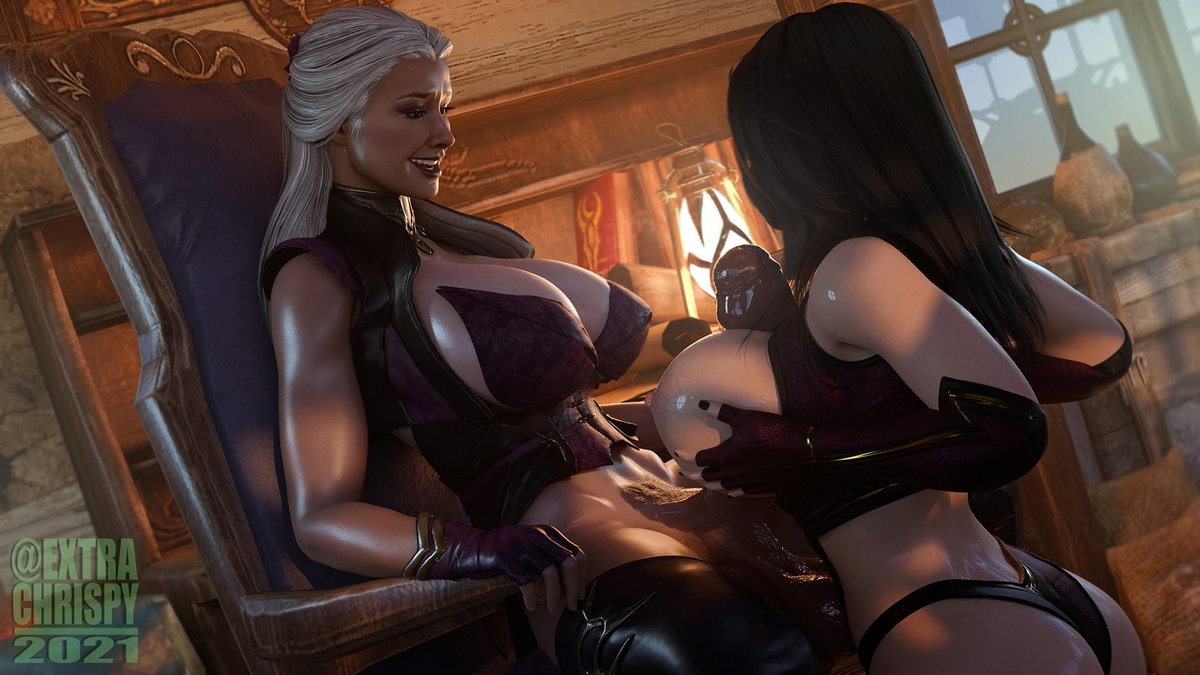 Mileena and Sindel Futa Female Duo Mileena Sindel Mk11 Futa Paizuri