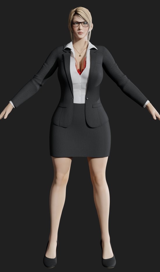 Commission Outfit Attachment Sarah Bryant Business Outfit Sarah Modelibooperfooper  Model Outfit Game Character