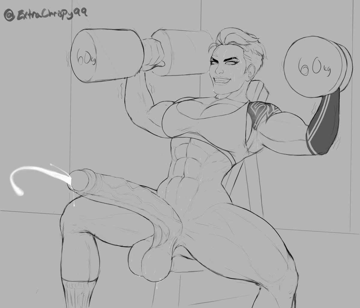 Breaking a sweat Overwatch Futa