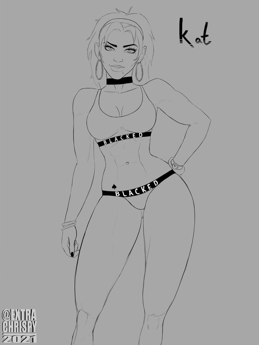 Meet My New Girl Kat  Futa Blacked Babe Character Drawing