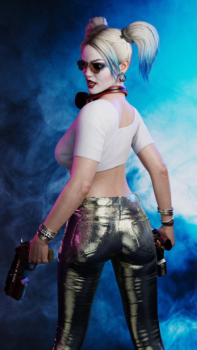 Alternate version of Harley Quinn mobile wallpaper offer Harley Quinn Model