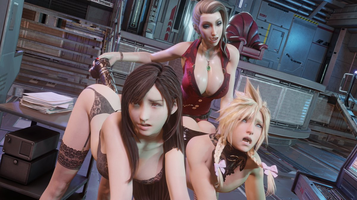 Fun Femdom Images Commission for FF7 Gang Ff7 Cloud Tifa Scarlet (Final Fantasy) Femdom Rule34 Nsfw
