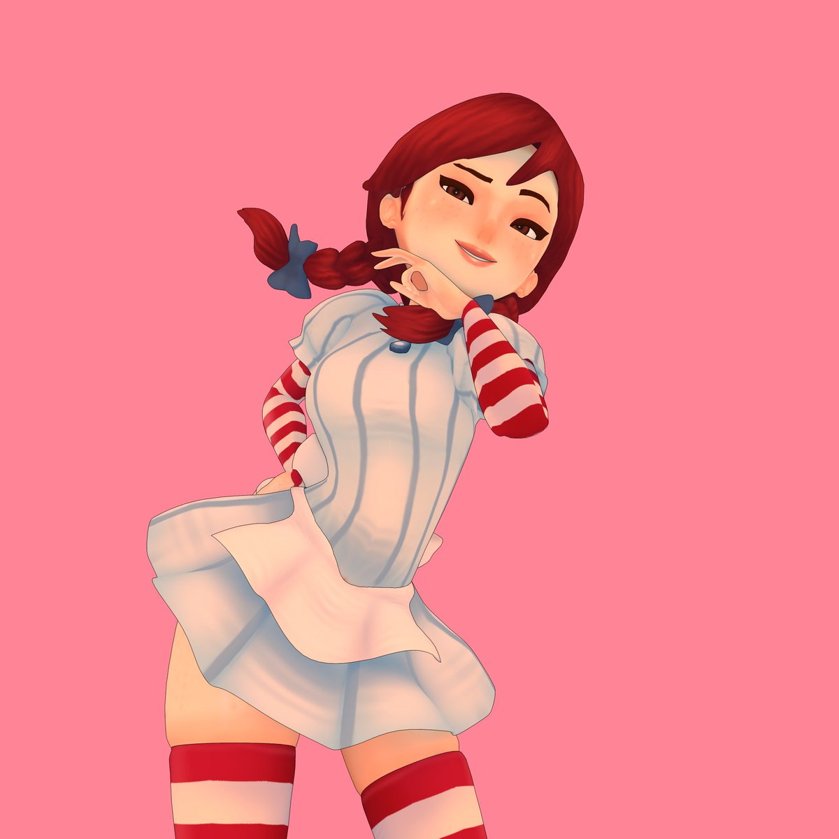 Fun Posing with Skuddbutt Model  Model Pose Game Character