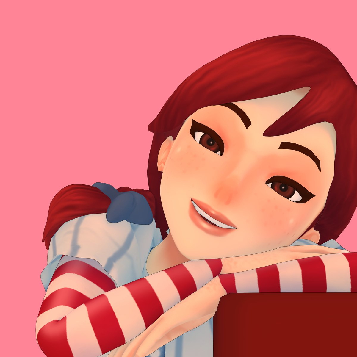 Fun Posing with Skuddbutt Model  Model Pose Game Character 3