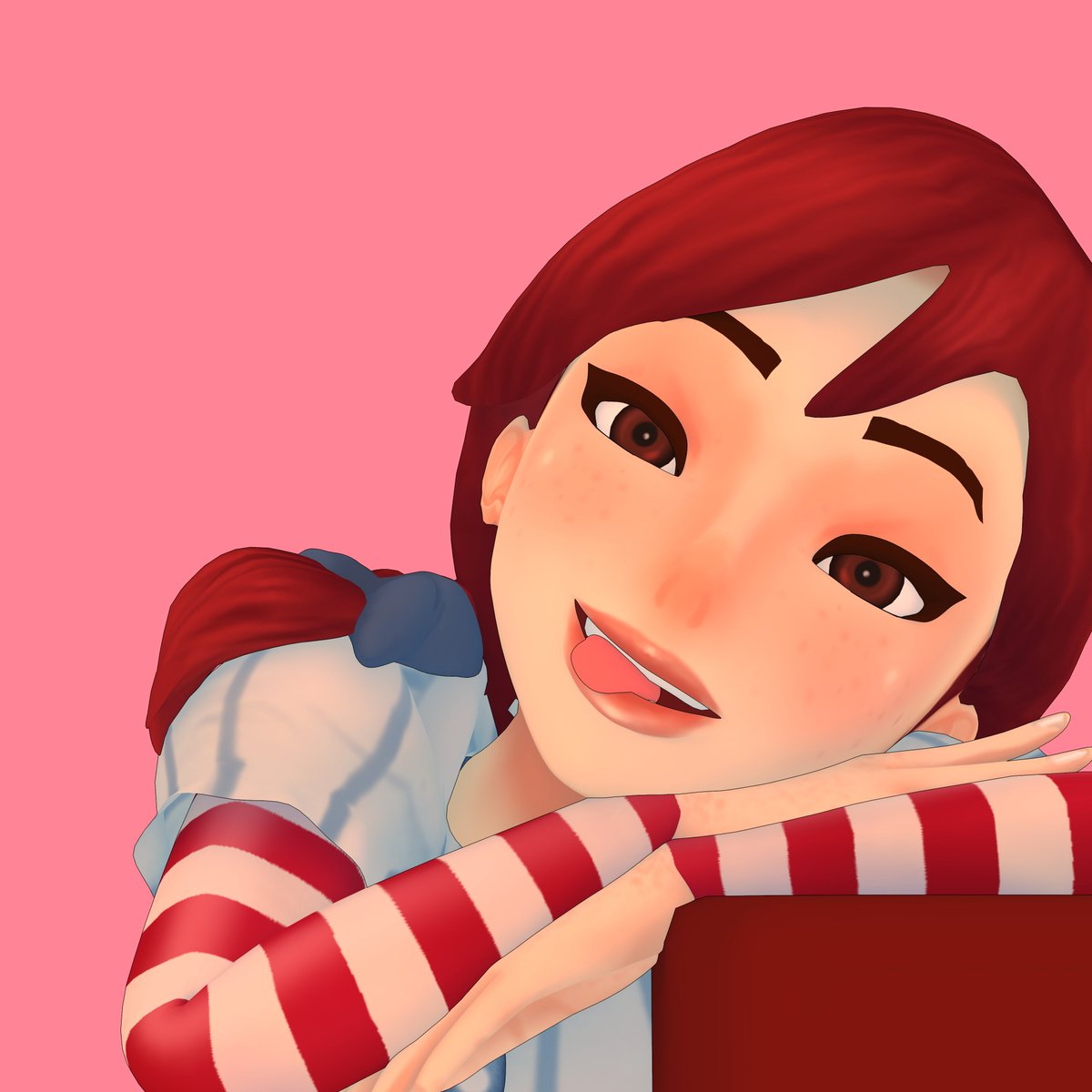 Fun Posing with Skuddbutt Model  Model Pose Game Character 4