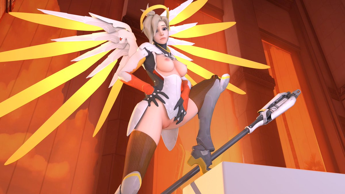 Mercy Pinup Poses Model Ellowas Mercy Pinup Model