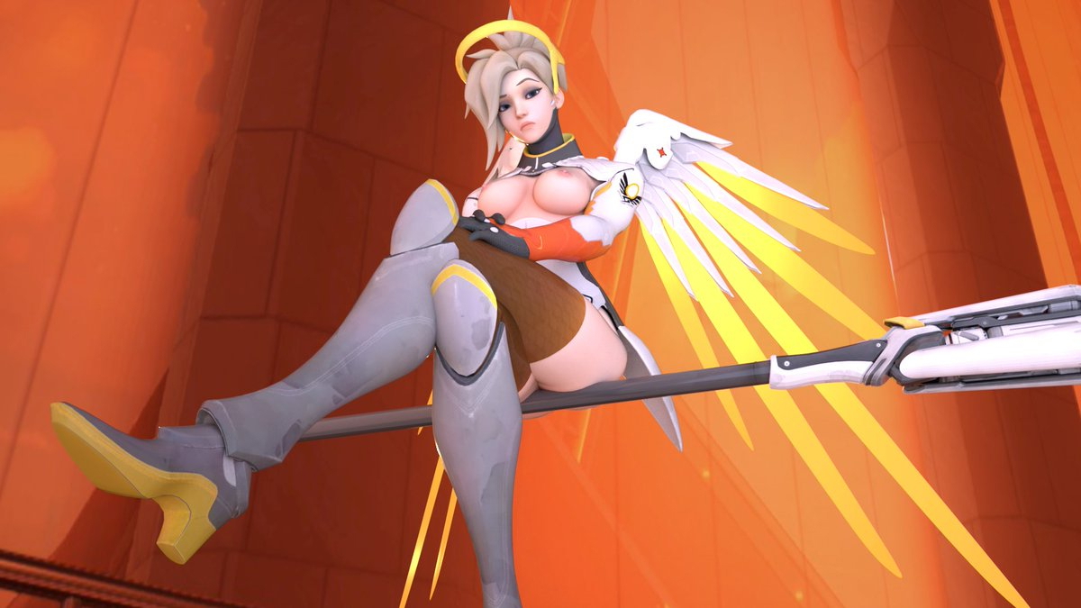 Mercy Pinup Poses Model Ellowas Mercy Pinup Model 2