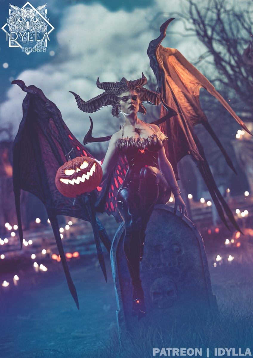 One more look at my Halloween renders I did this year - Happy Halloween you all amazing peeps  Halloween Renders Game 2